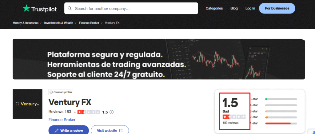 Ventury-FX-Reviews-Trustpilot