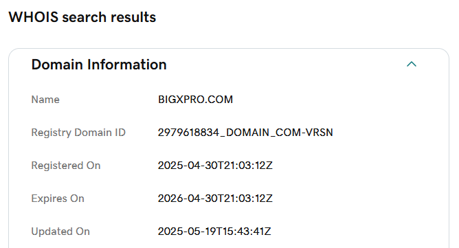WHOIS-Bigxpro.com