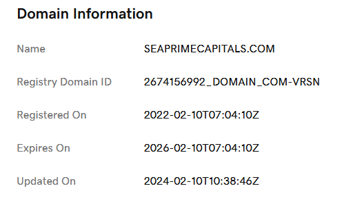 Seaprimecapitals Review: Risky Broker or Just Misunderstood? 3 WHOIS-Seaprimecapitals