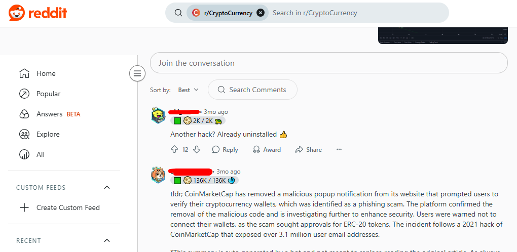 The Truth Behind Coin Market Cap Scams Rumors: What Investors Should Know 2 Coin Market Cap Scams Reddit