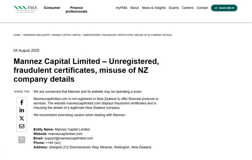 Mannez Capital Limited Review – Important Insights Before You Invest in Mannezcaplimited.com 2