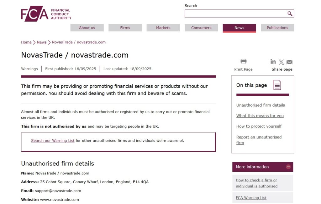 NovasTrade-novastrade-com-FCA-warning