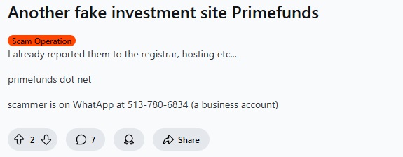 Primefunds.net Review – Important Insights Before You Invest in Primefunds.net 5 Primefunds.net Reddit