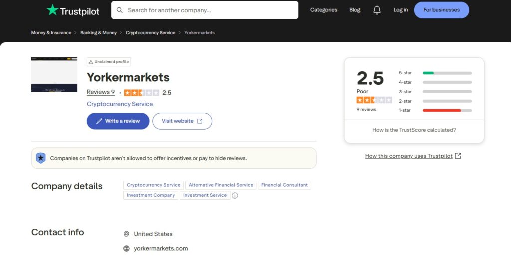 Yorker Capital Markets Review – Important Insights Before You Invest in yorkermarkets.com 2 Yorkermarkets-Reviews-Read-Customer-Service-Reviews-of-yorkermarkets-com