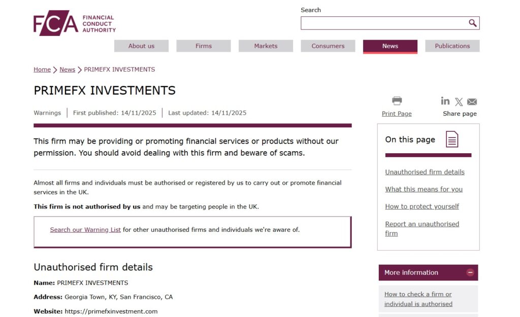 PRIMEFX-INVESTMENTS-FCA-Warning
