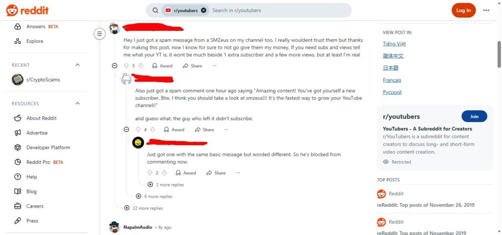 reddit-users-negative-experience-of-smzeus-com