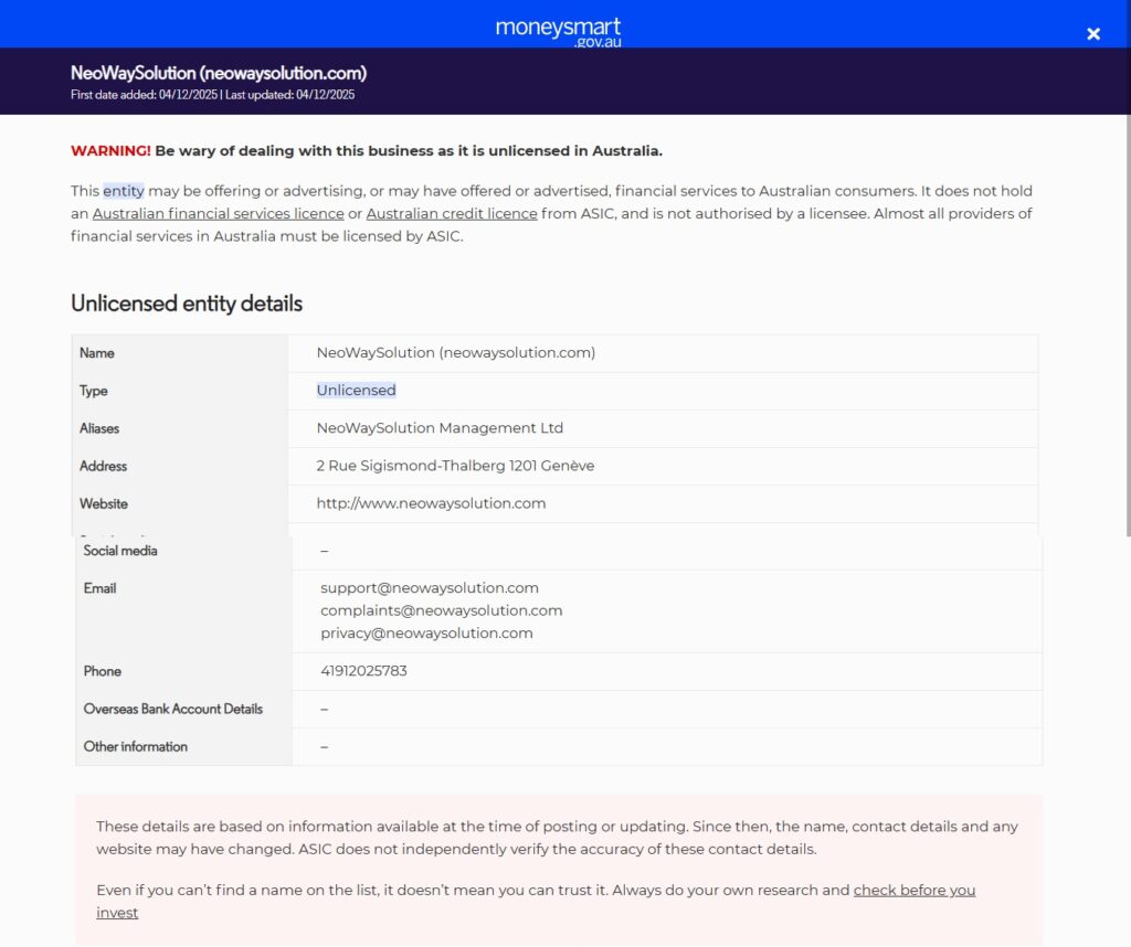 Investor-warning-NeoWaySolution-neowaysolution-com